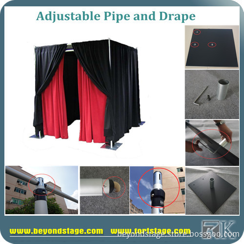 Aluminum Pipe and Drape Photo Booth Enclosure Hot Sale